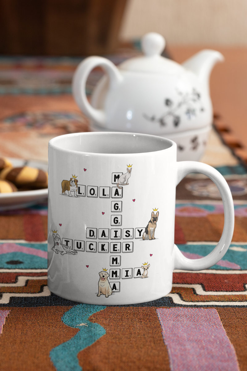 Scrabble Designed Mug For Pet Lovers