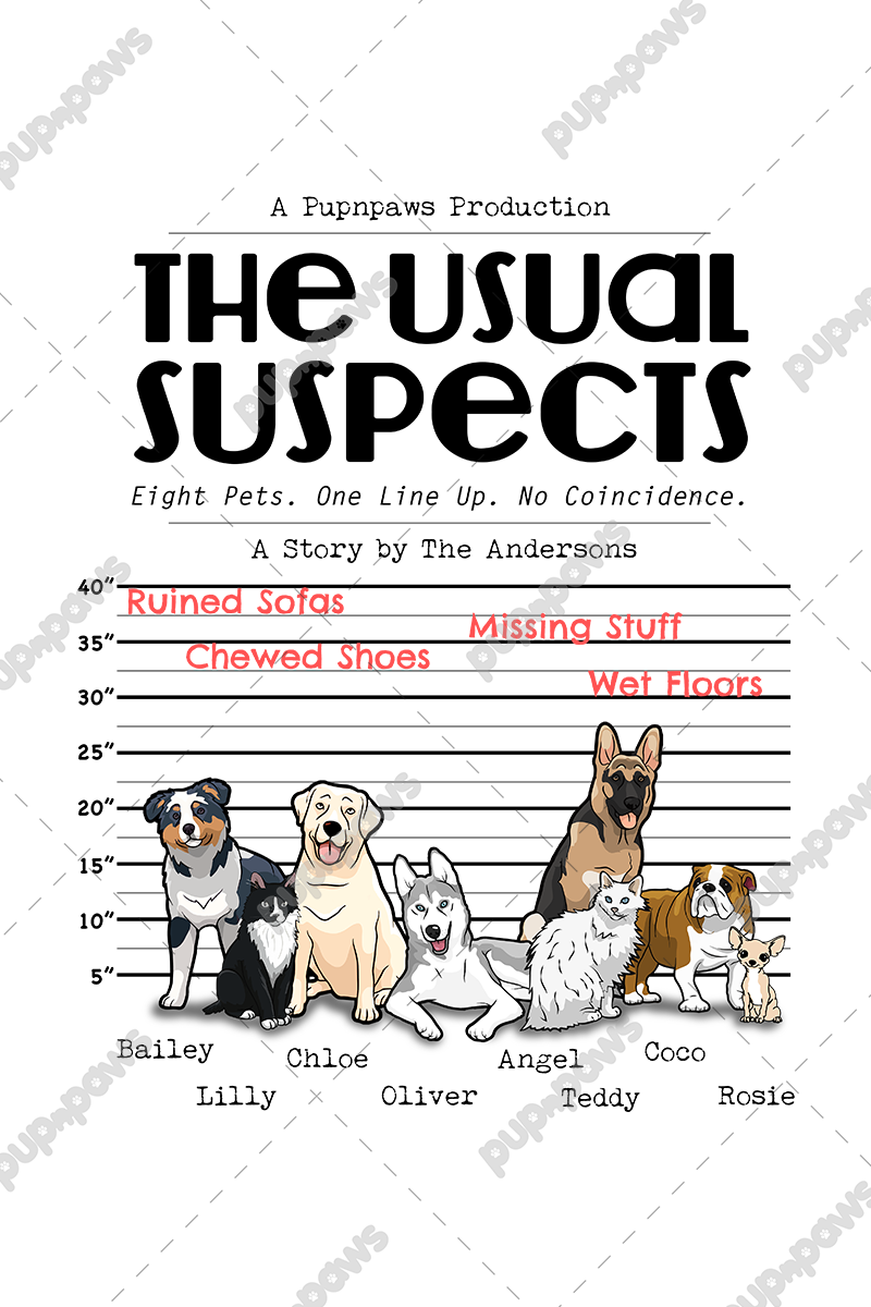 The Usual Suspect - Personalized Mug For Dog Lovers