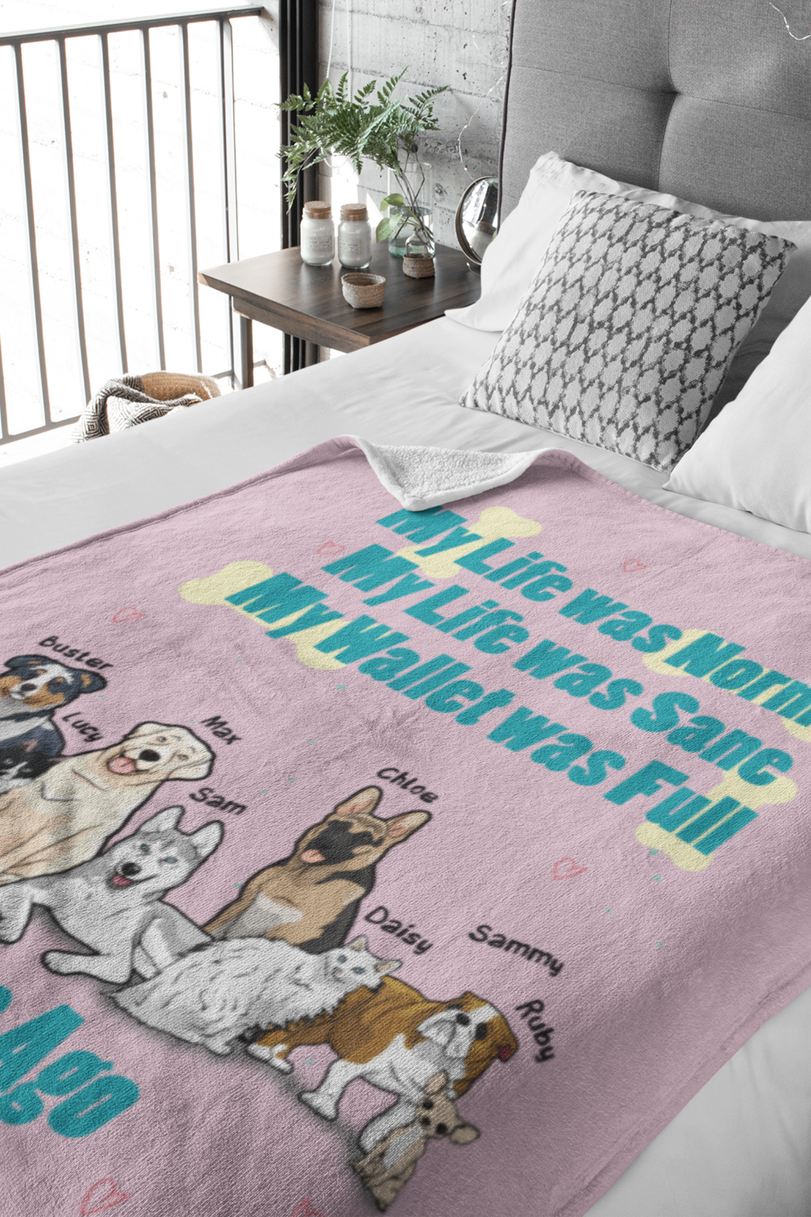 8 Pets Ago Personalized Blanket for Pet Lovers