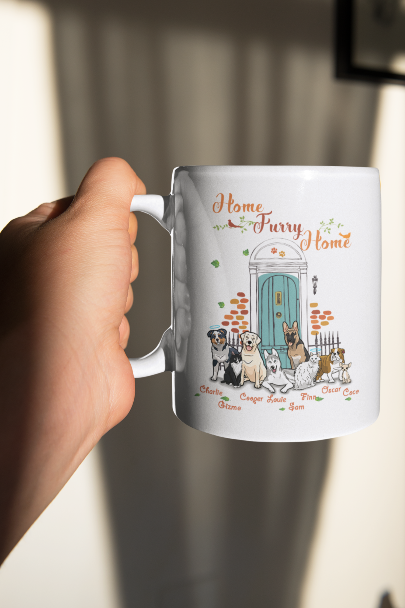 Home Furry Home Themed  Coffee Mug for Pet Lovers