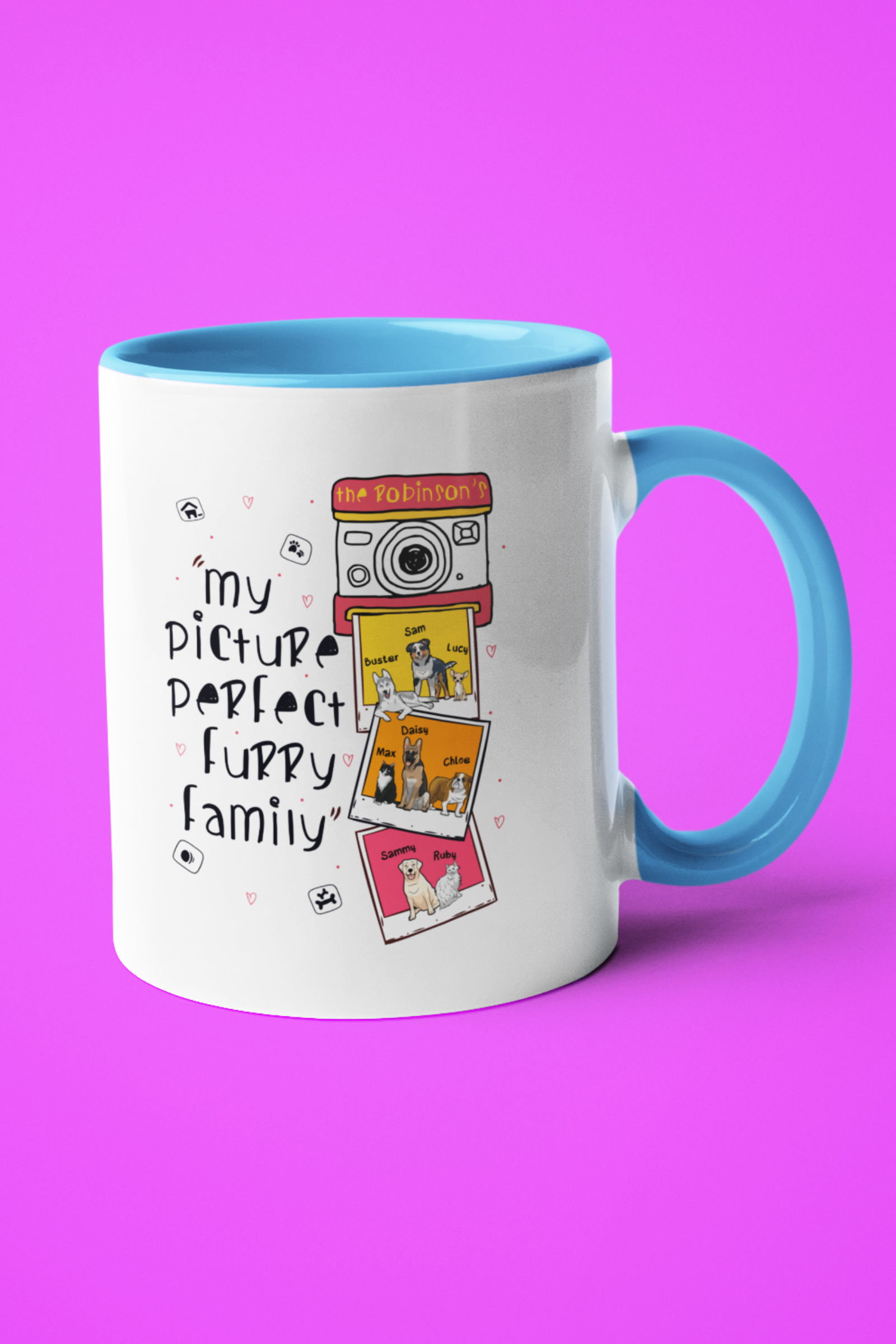 Picture Perfect Color Accent Mug for Pet Lovers