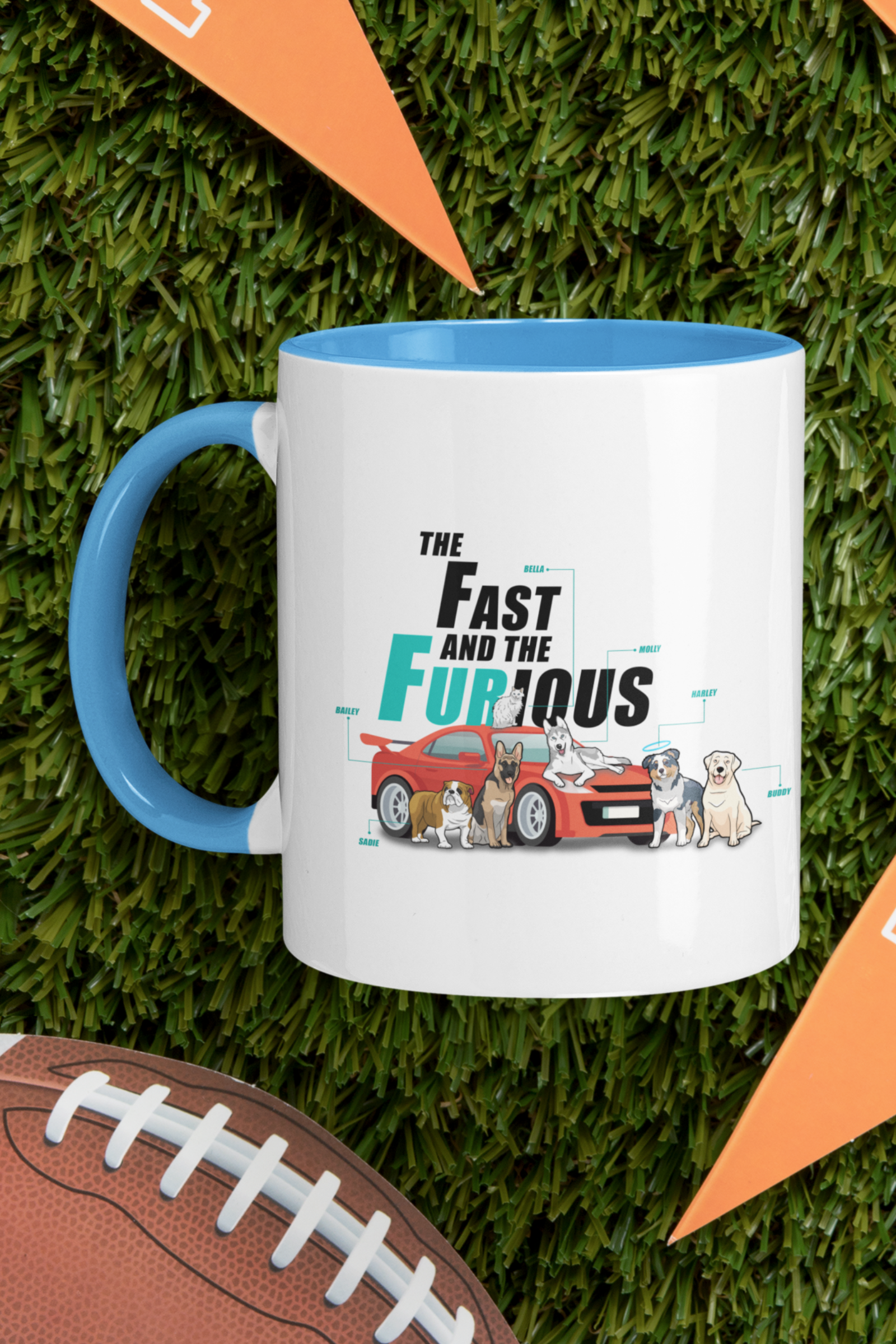 Fast & Furious Themed Color Accent Mug for Pet Lovers