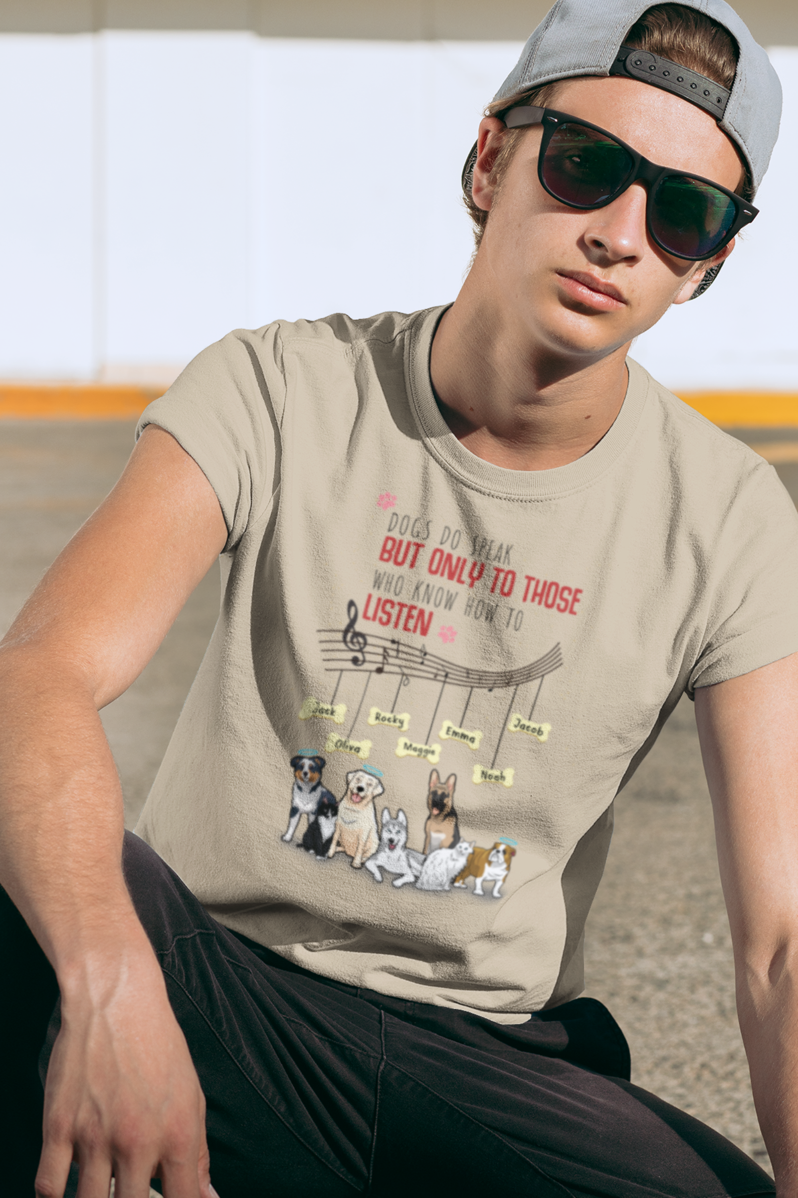 Dog Do Speak But Only to Those... Customized Dog Lover Tee
