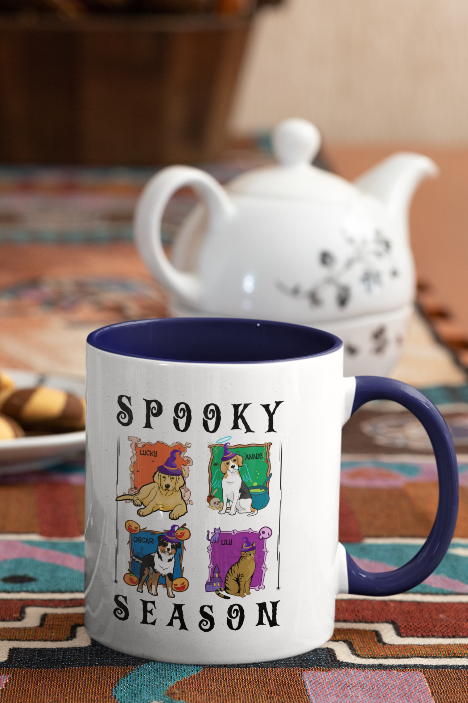 Final Spooky Halloween Customized Accent Mug  for Pet Lovers