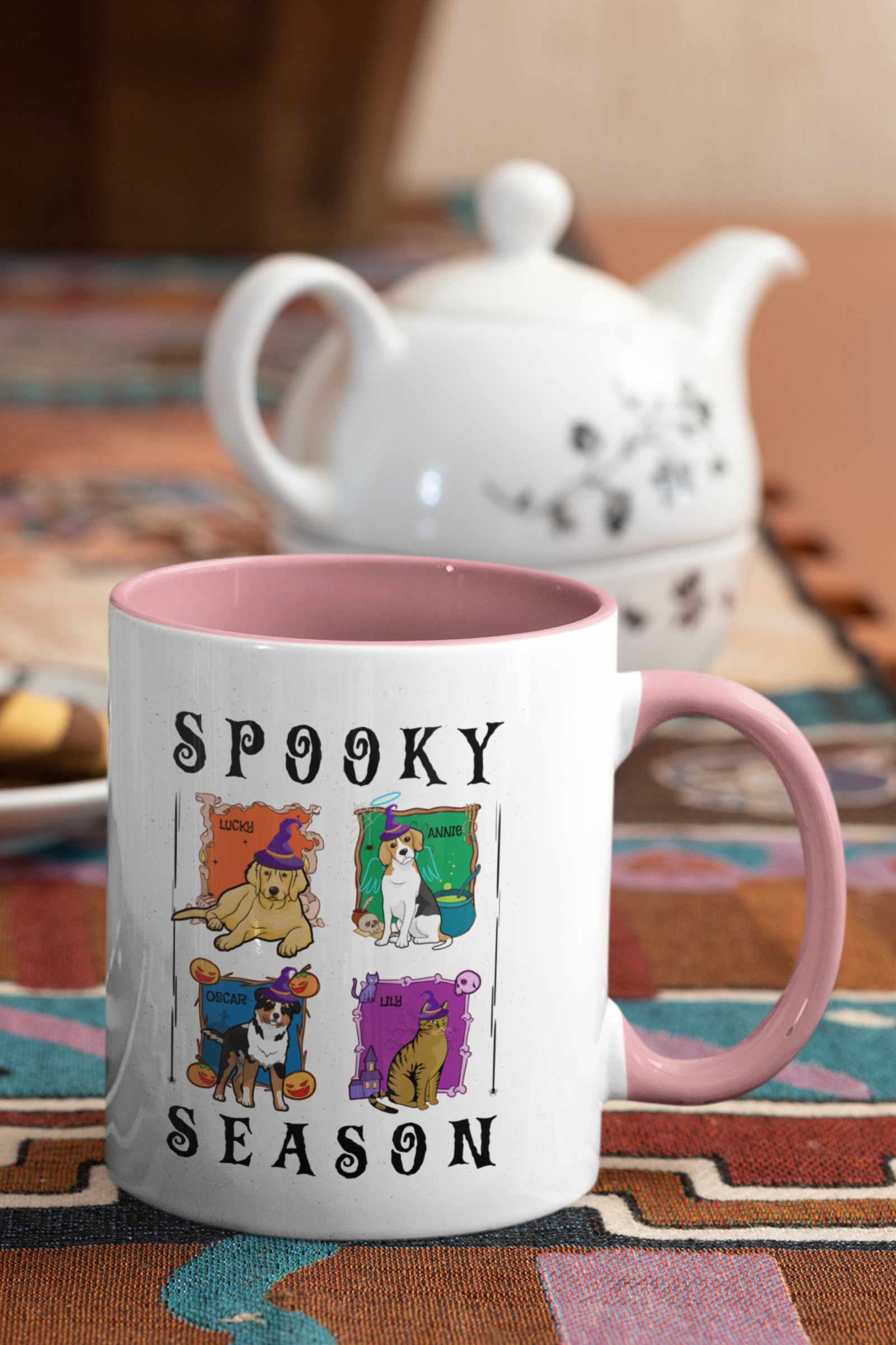 Final Spooky Halloween Customized Accent Mug  for Pet Lovers