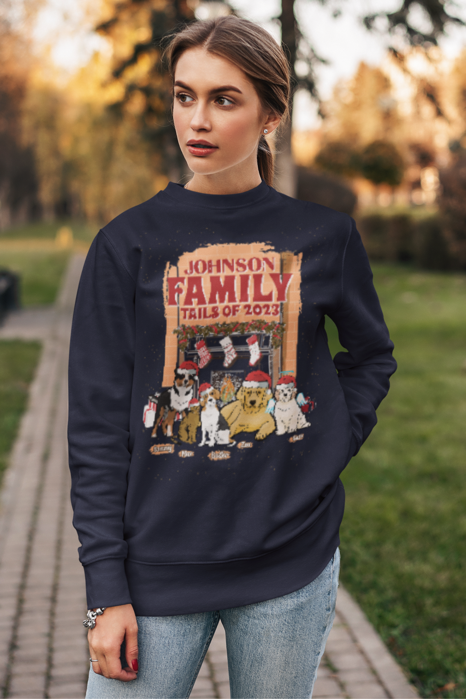 Family Tails Customized Sweatshirt For Dog Parents