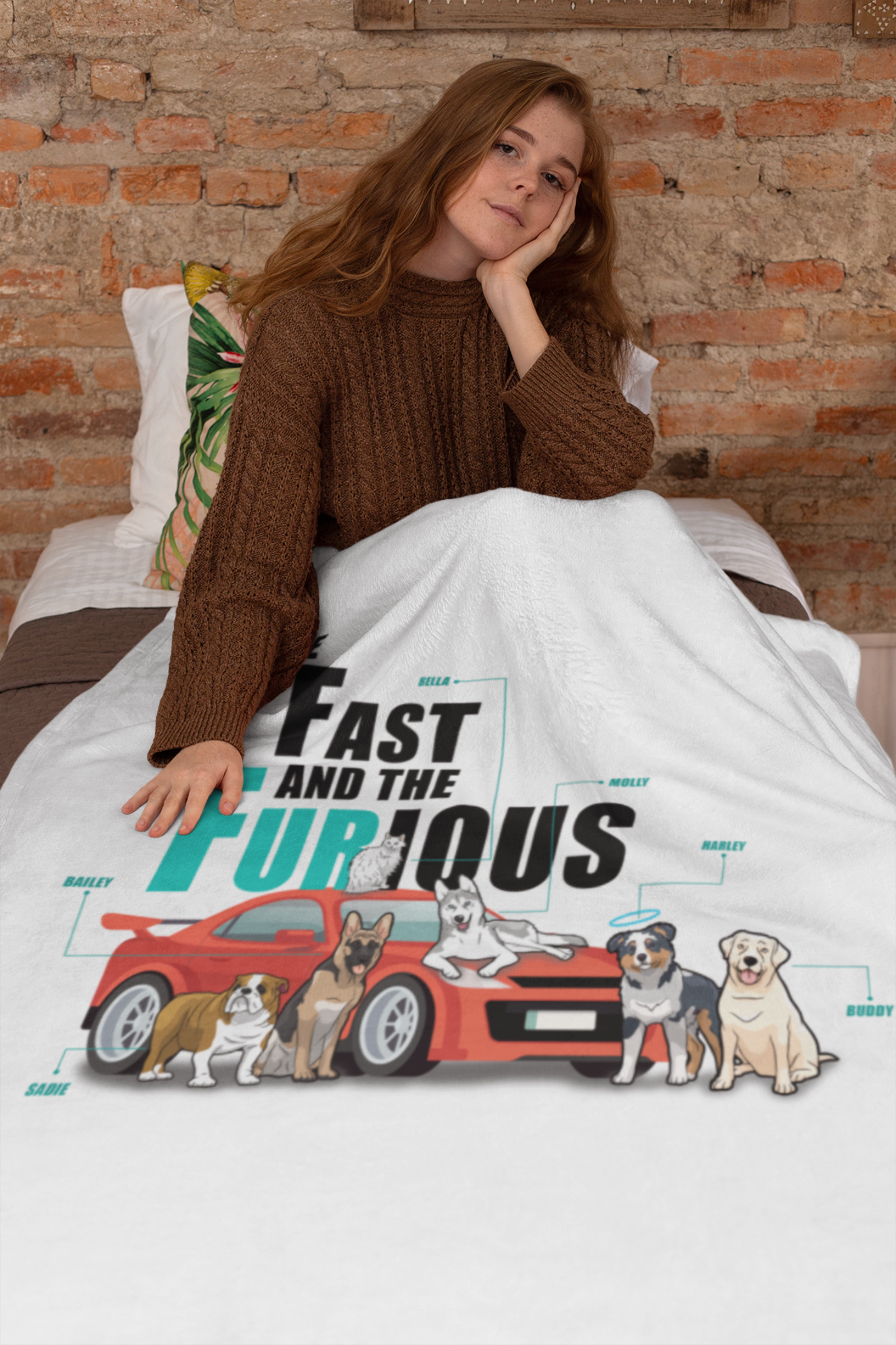 The Fast And Furious Personalized Blanket for Dog Lovers