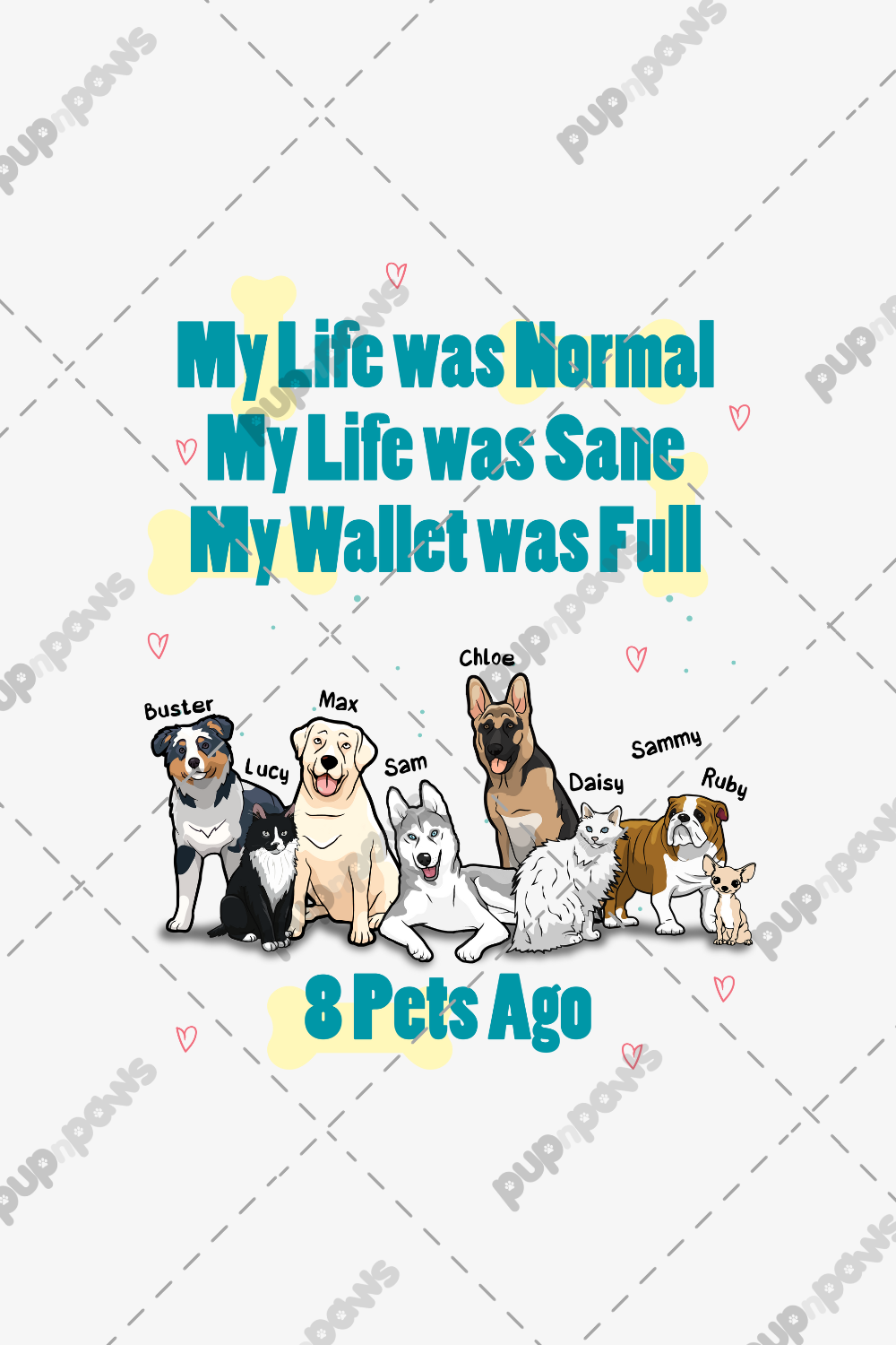 My Life Was Normal..... Enamel Mug for Dog Lovers