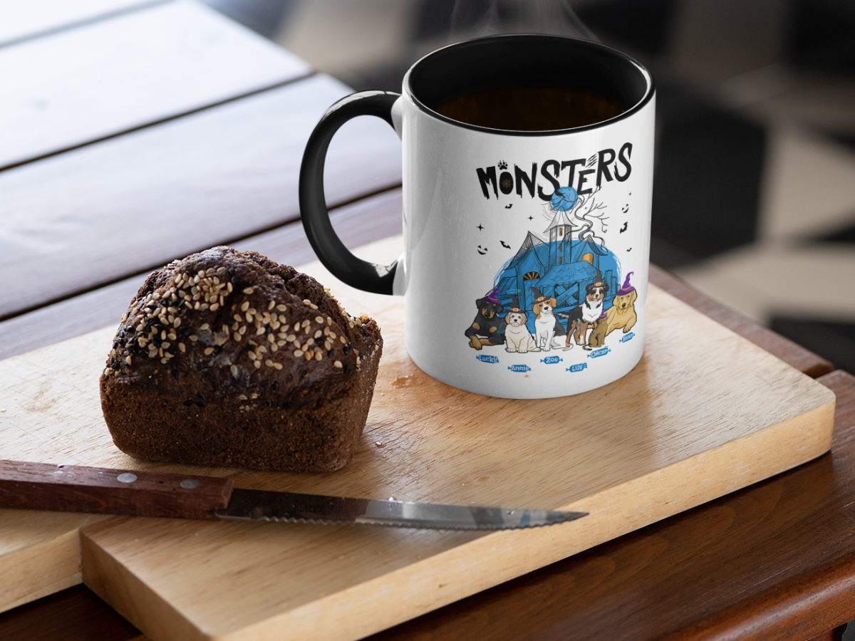 Monsters Halloween Customized Accent Mug for Pet Lovers