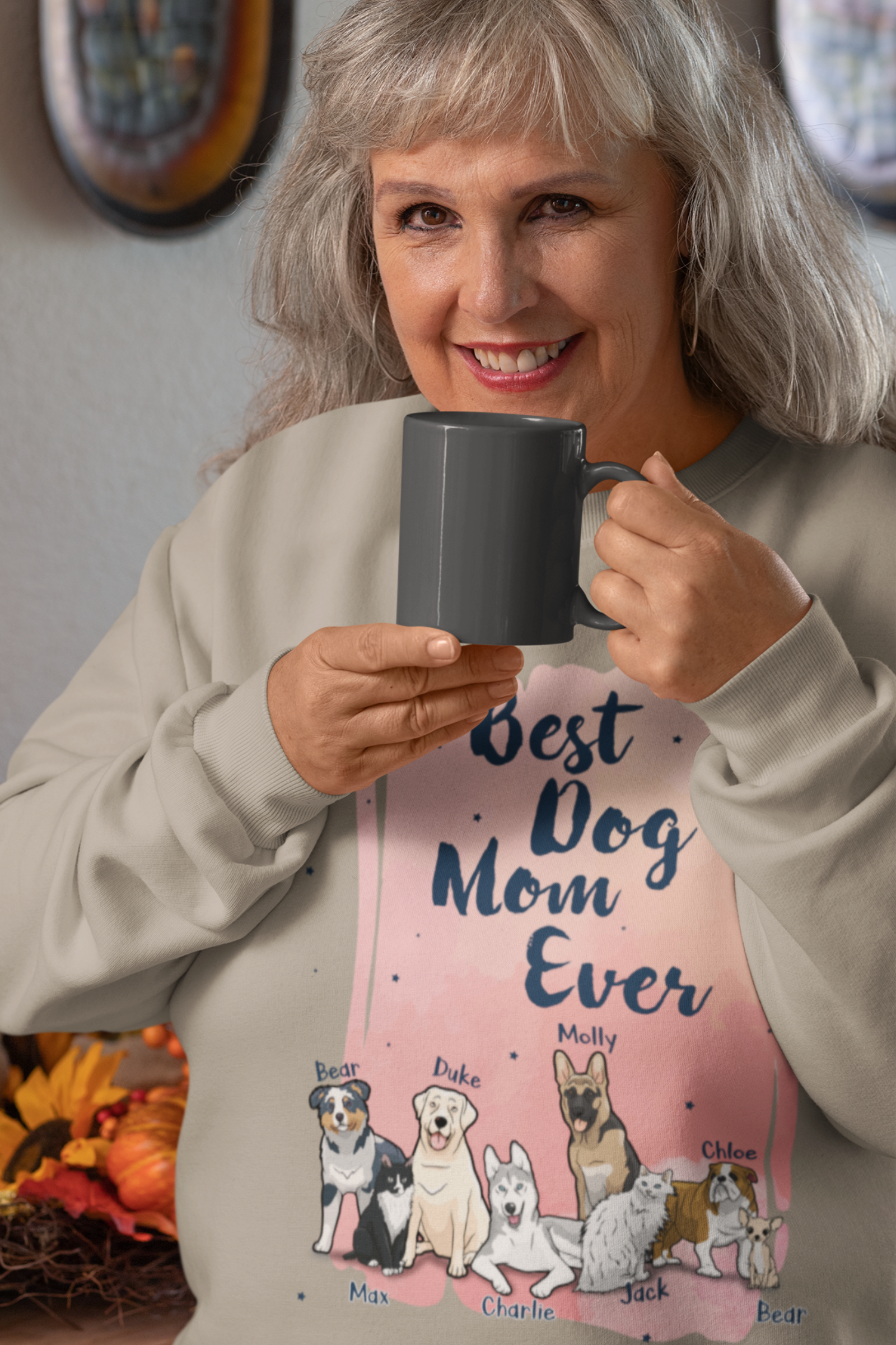 Best Dog Mom Ever Customized Sweatshirt