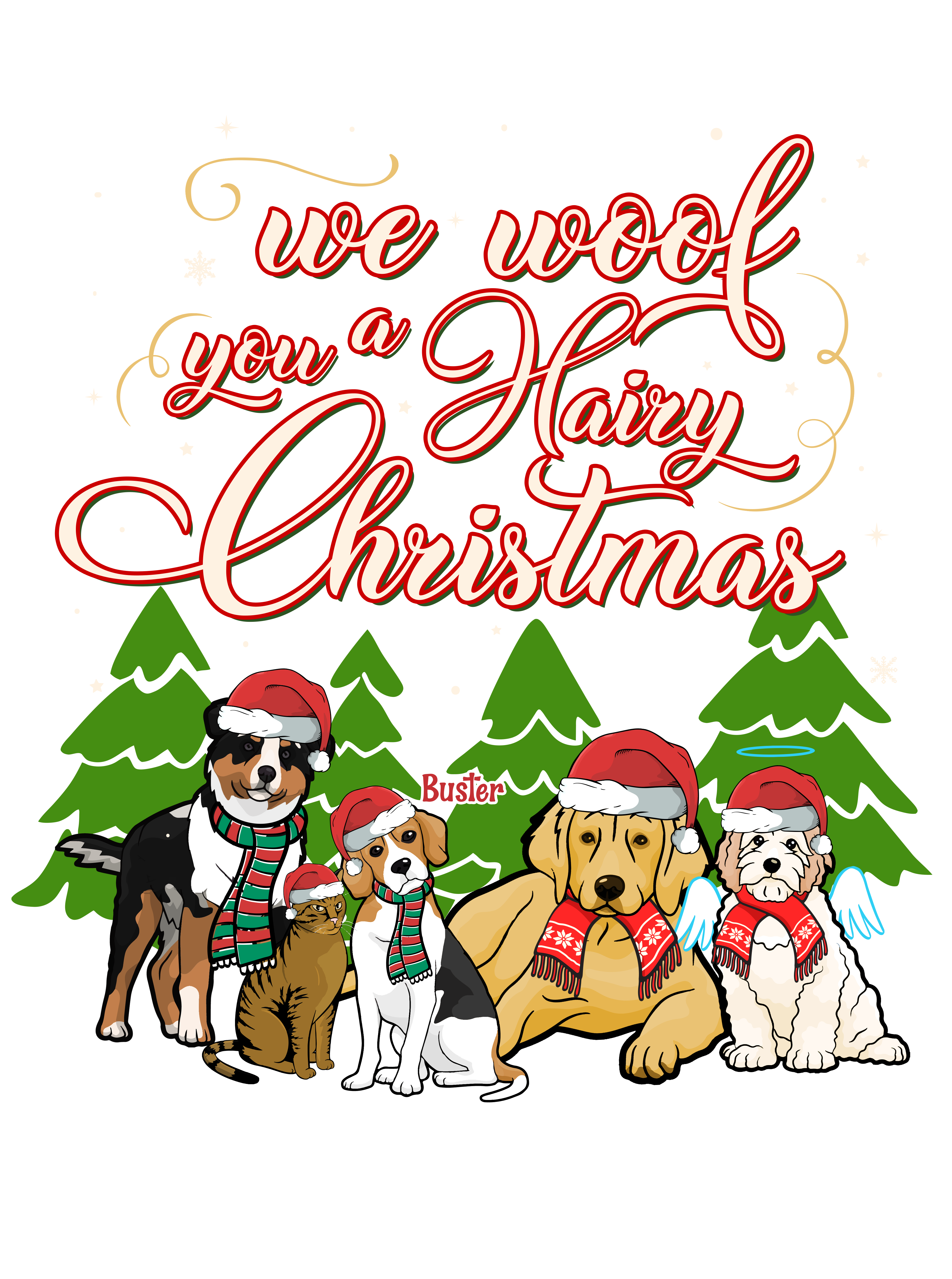 Christmas Themed Sweatshirt For Pet Lovers