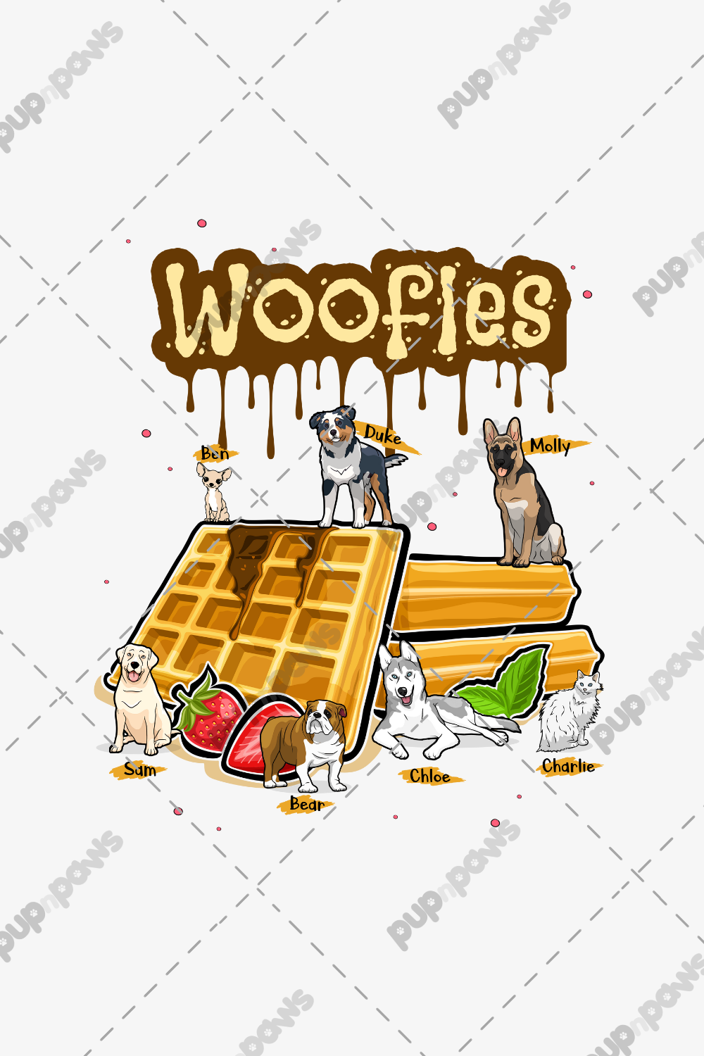 Personalized Woofles Enamel Mug for Dog Parents