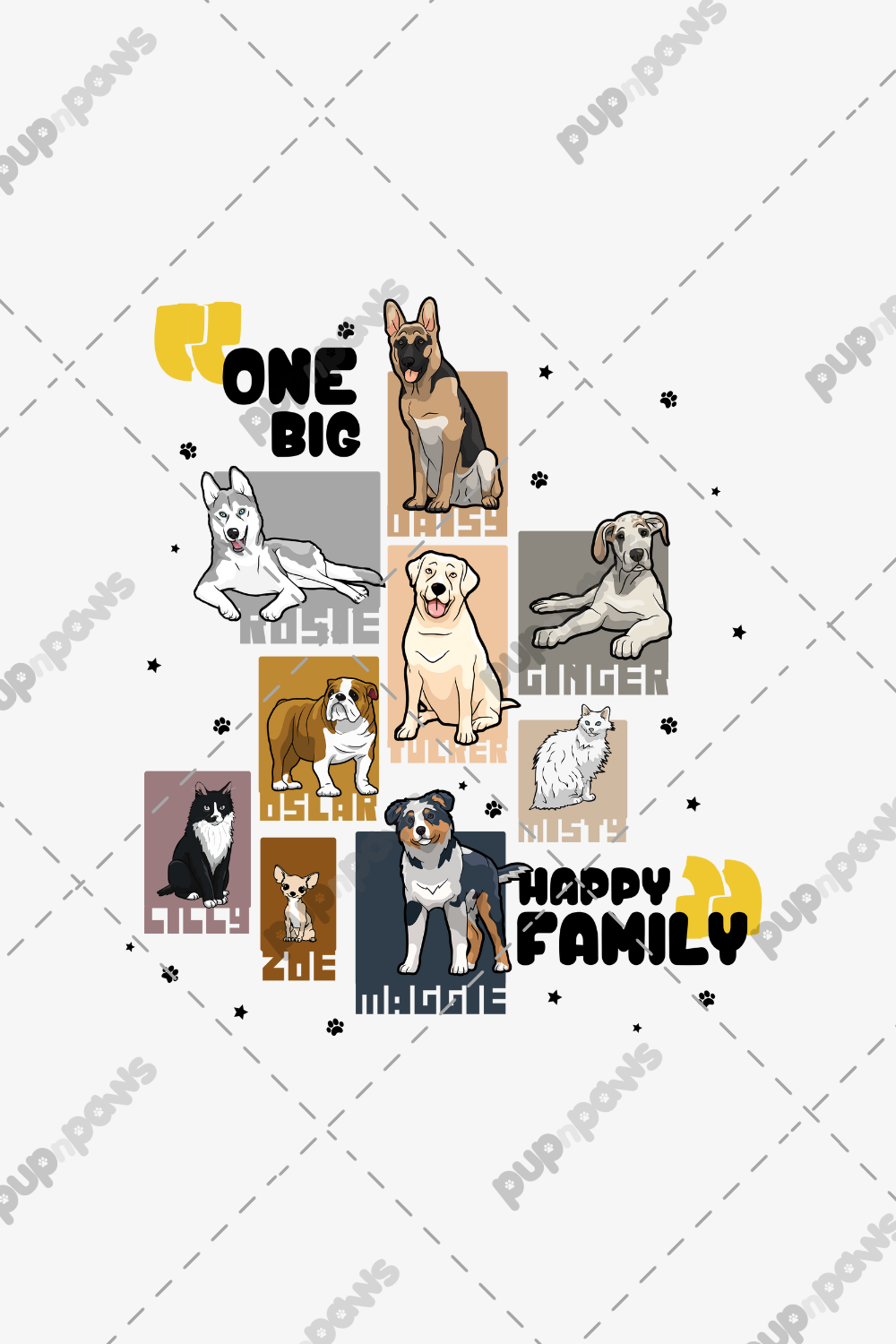 Personalized Dog Family Hoodie