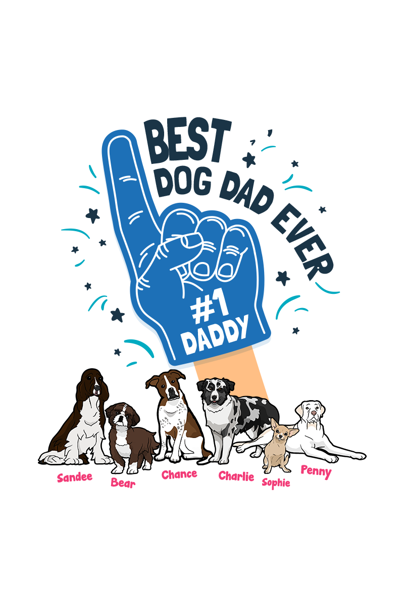 #1 Daddy Personalized Travel Mug For Dog Dads