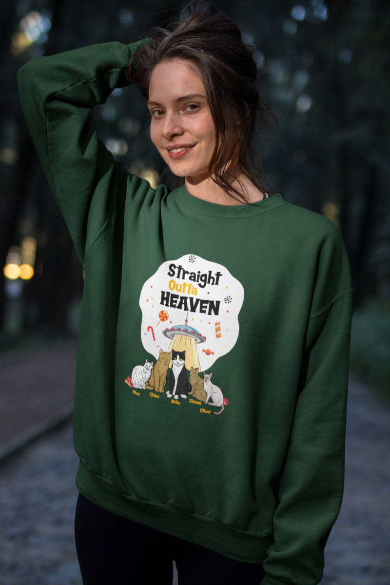 Straight Outta Heaven Personalized Sweatshirt