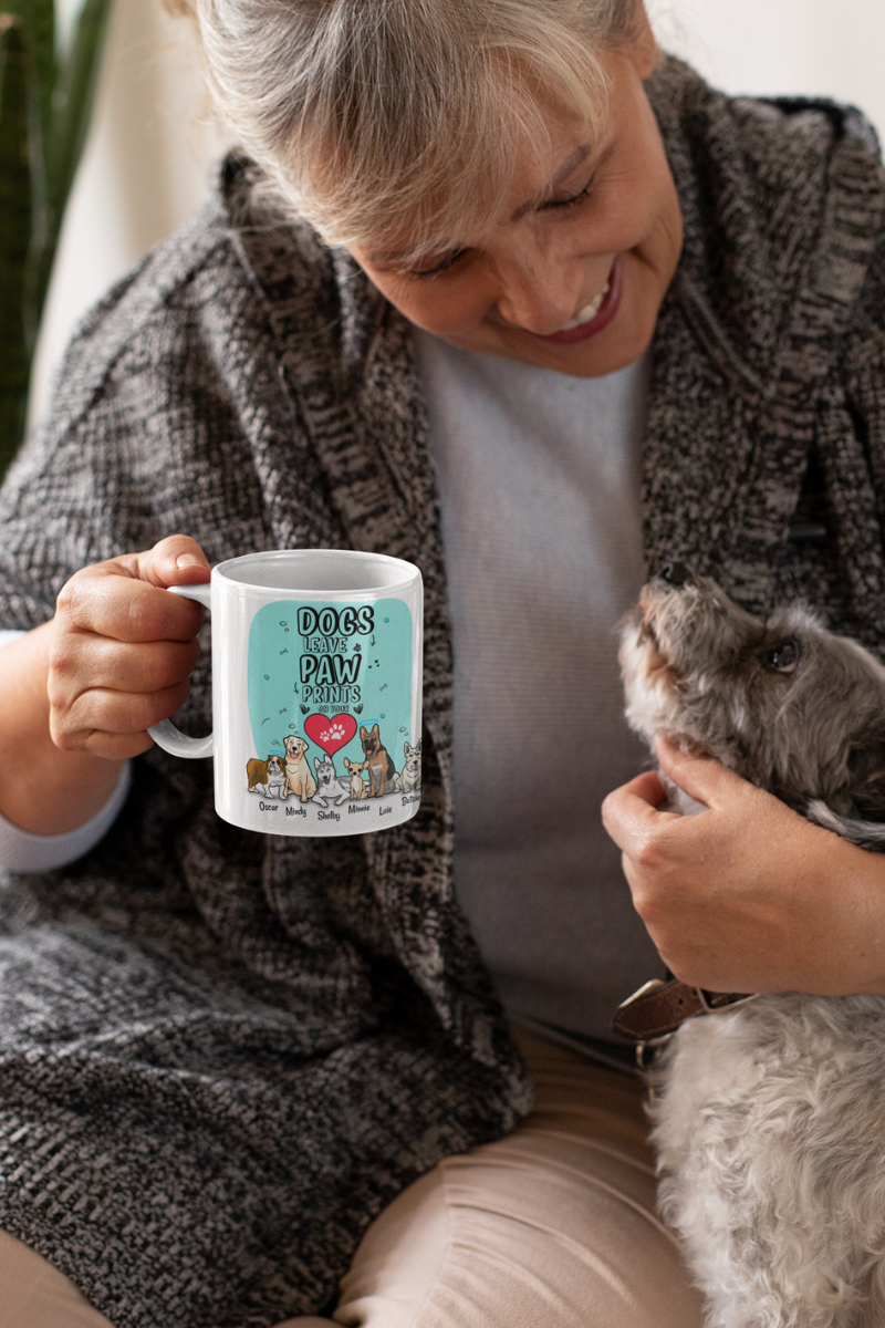 Dogs Leave Paw Prints Mug For DogLovers