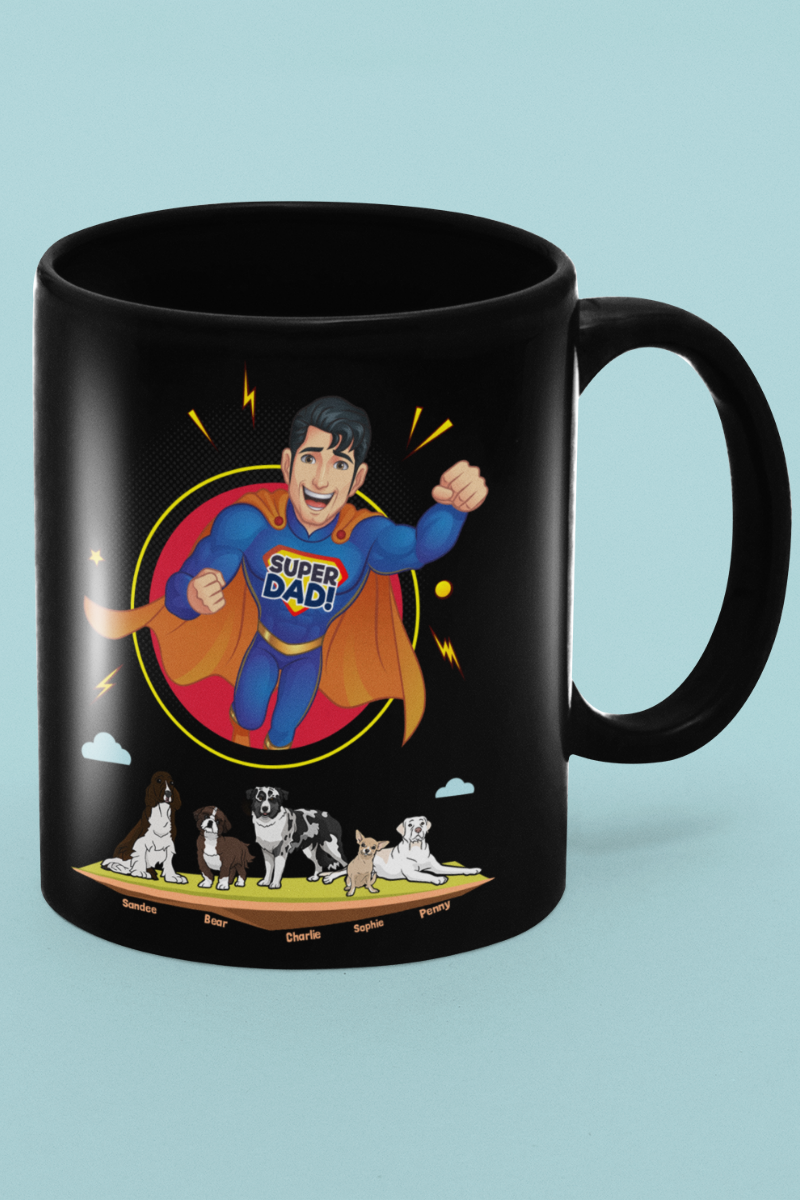 Super Dad Customized Mug For Dog Lovers