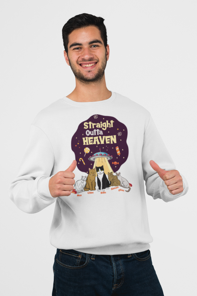 Straight Outta Heaven Personalized Sweatshirt