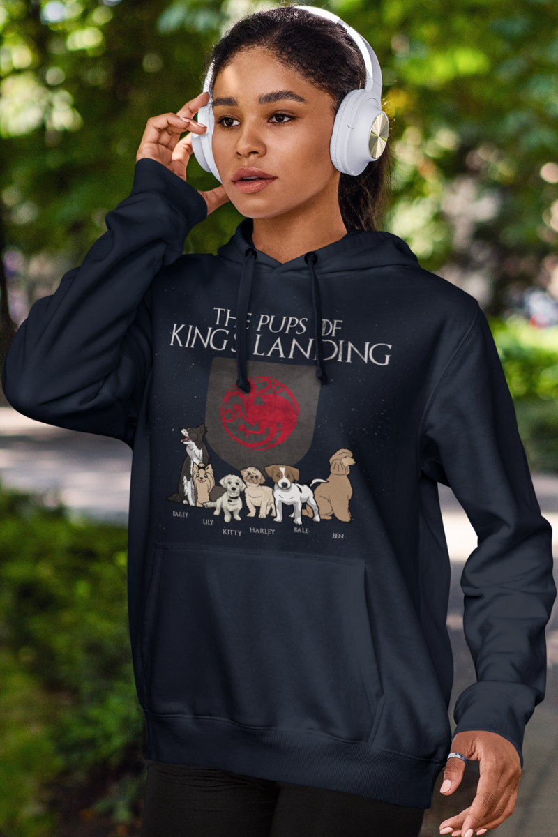 "The Pups Of Kings Landing" Customized Hoodie For Pet lovers