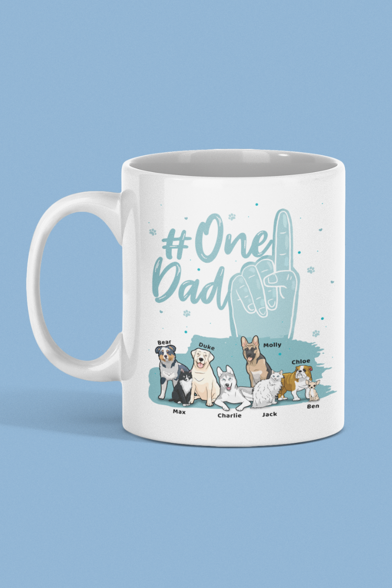 Customized Dad Dog Mug