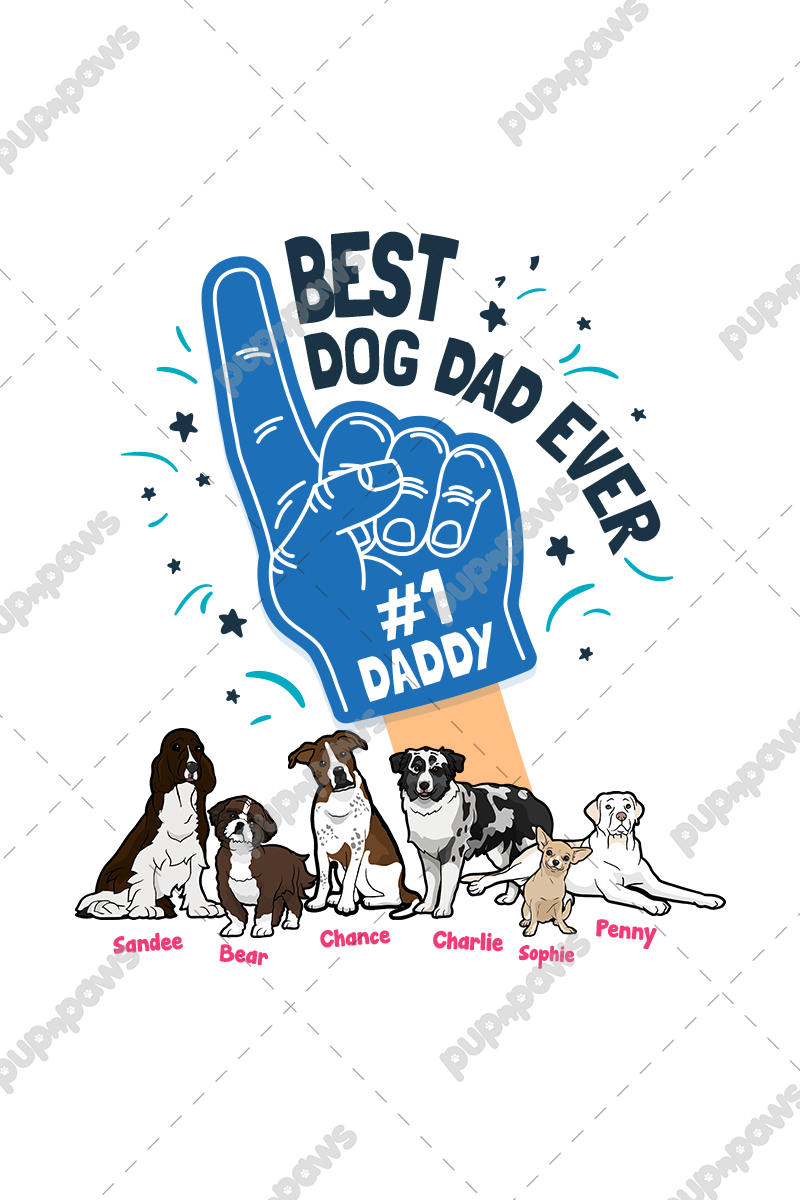 Best Dog Dad Ever Customized Tee