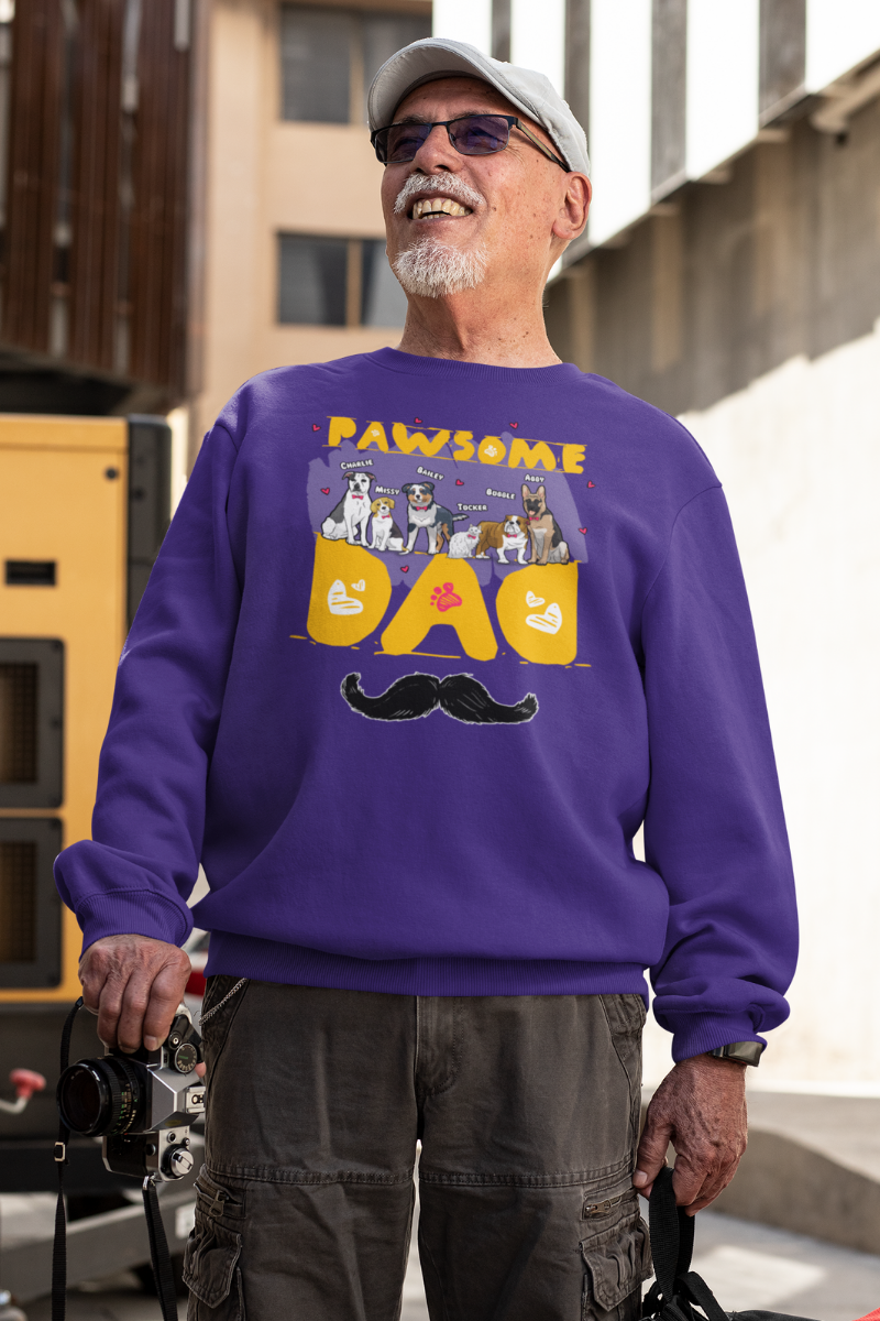Pawsome Dad Personalized Sweatshirt