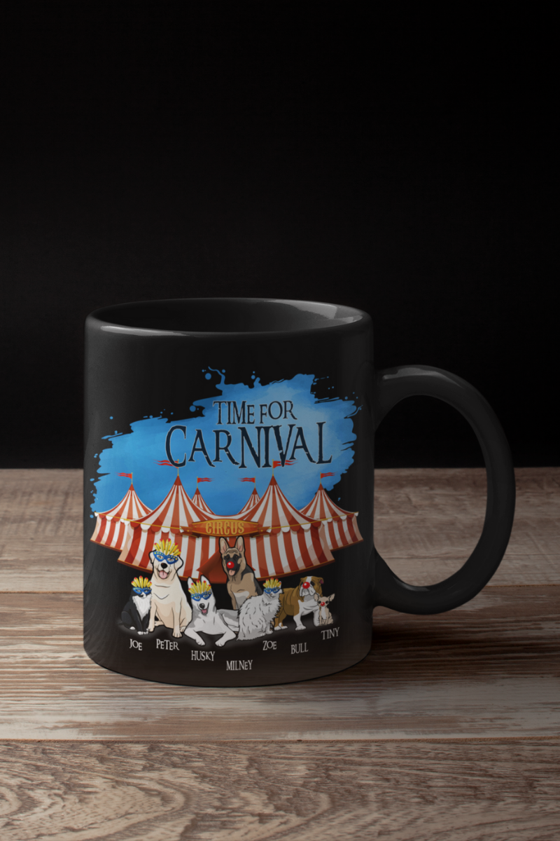 Time For Carnival Personalized Dog Lover Mug