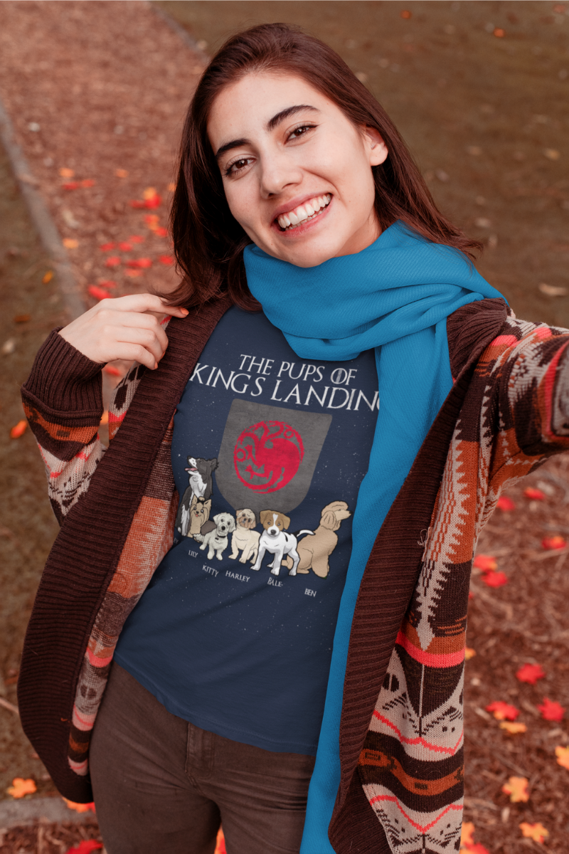 "The Pups Of Kings Landing" Customized Tee For Pet lovers