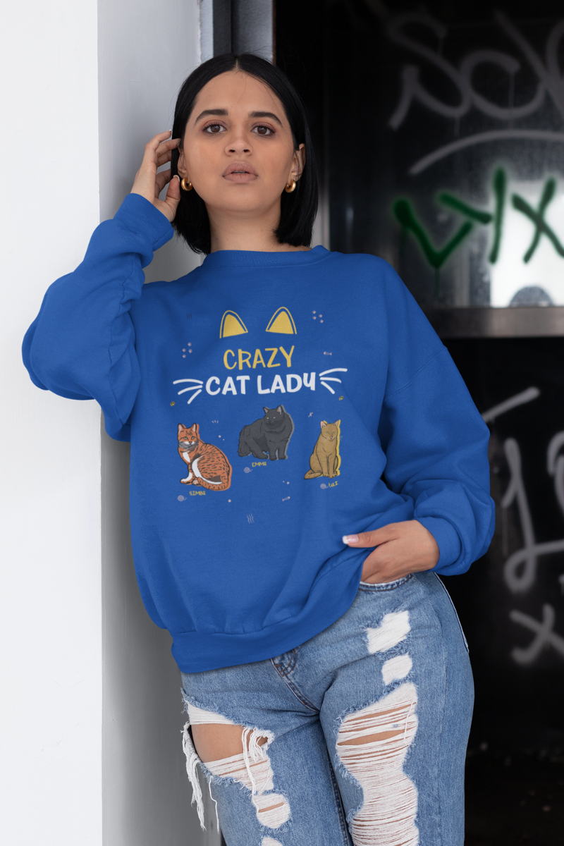 Customized Cat Lady Sweatshirt