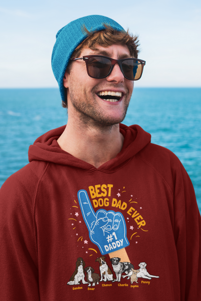 Best Dog Dad Ever Customized Hoodie