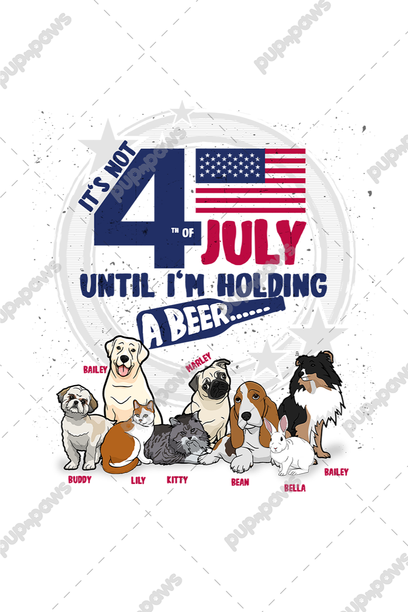4th Of July Cheer Beer Mug For Dog Parents