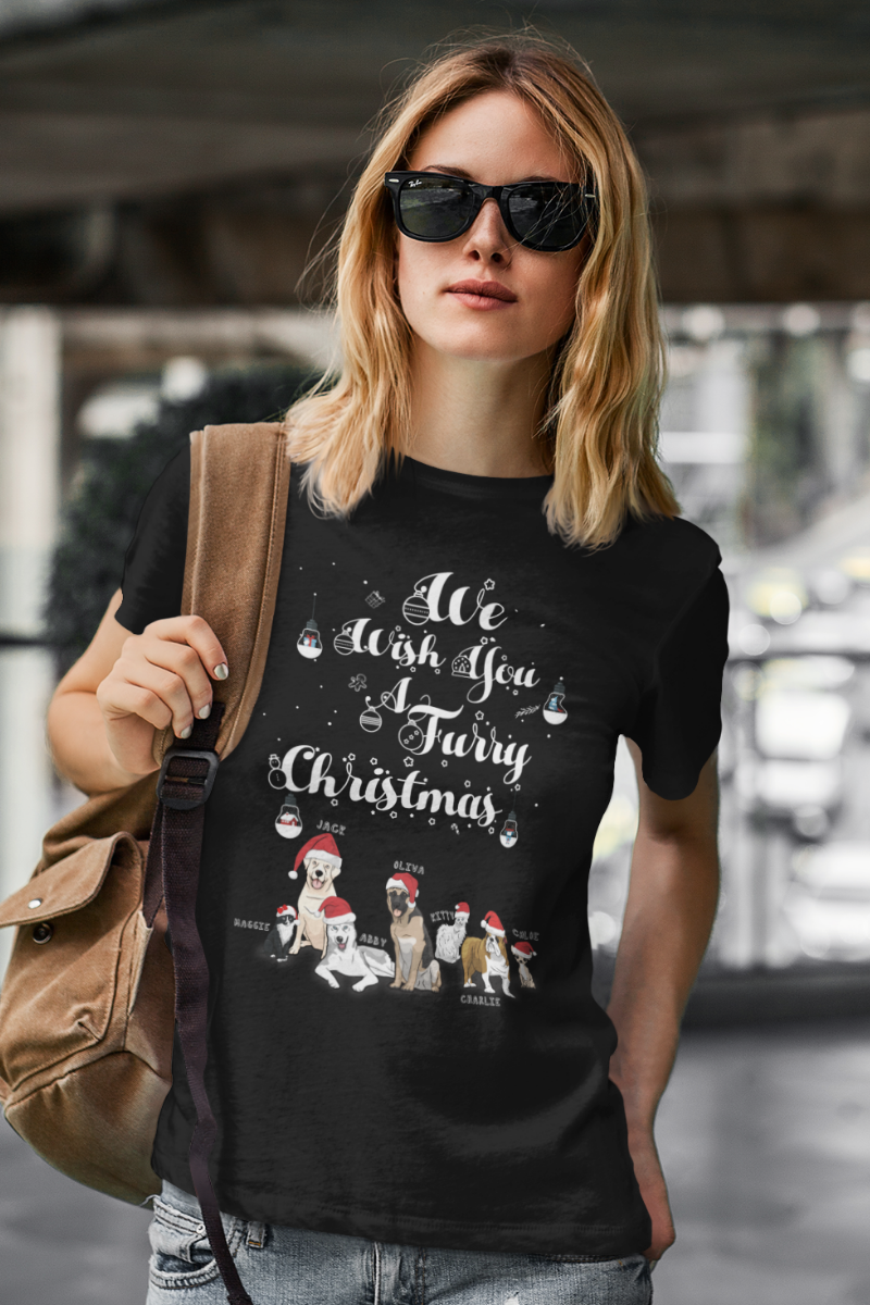 We Wish You Furry Christmas Tee