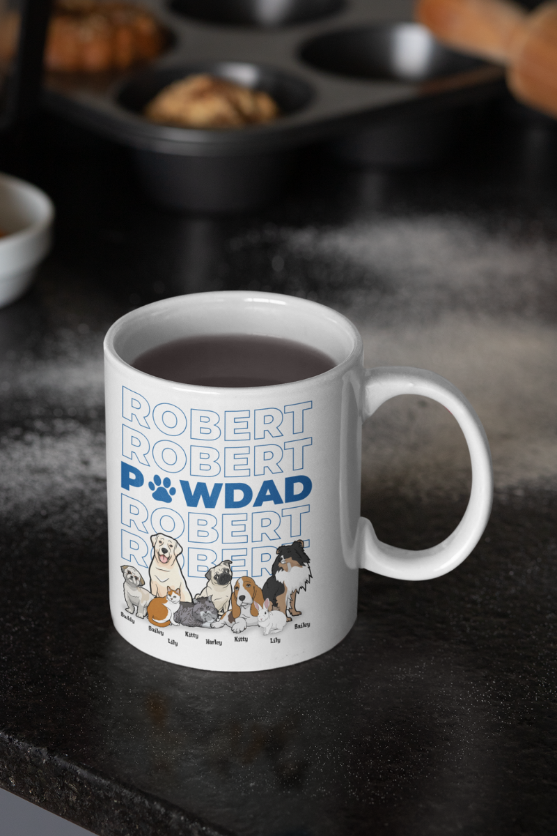 Personalized PawDad Mug