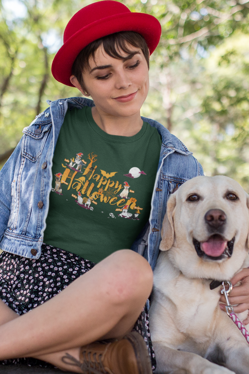 Happy Halloween Personalized Dog Lovers Tee