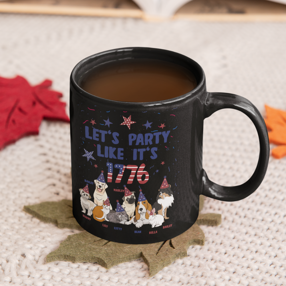 Let���������s Party Like It���������s 1776 Mug For Paw Parents