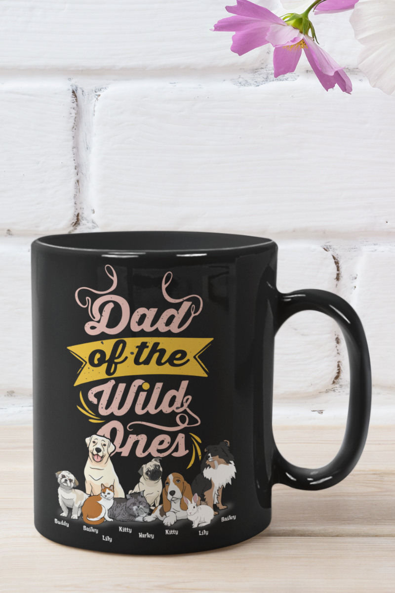 Personalized Dad Of The Wild Ones Mug