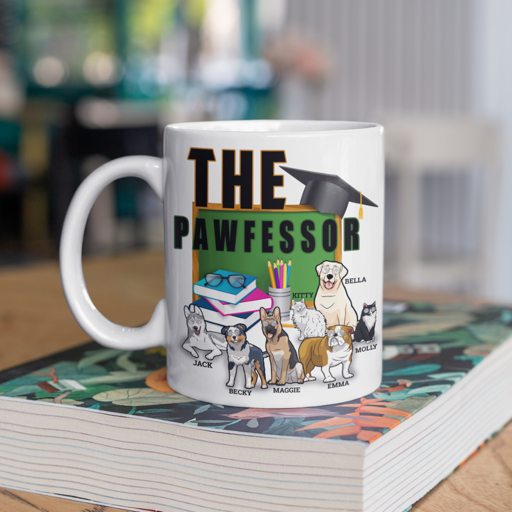The Pawfessor Customized Mug For Dog Lovers
