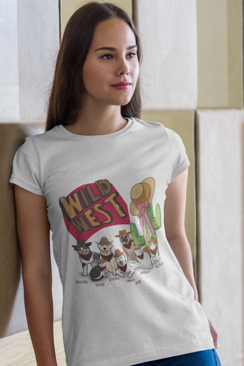Wild West Customized Tee For DogLovers