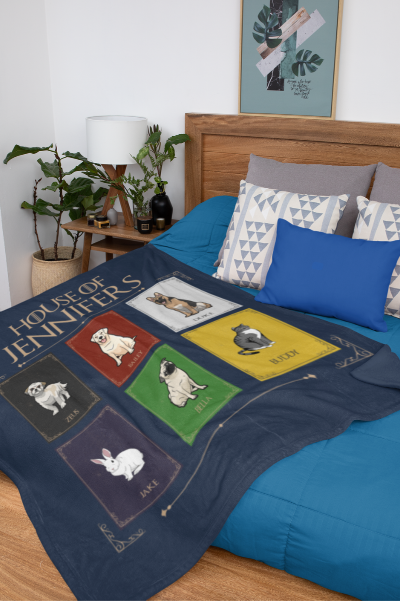 GOT Themed Personalized Throw Blanket (Premium Sherpa)