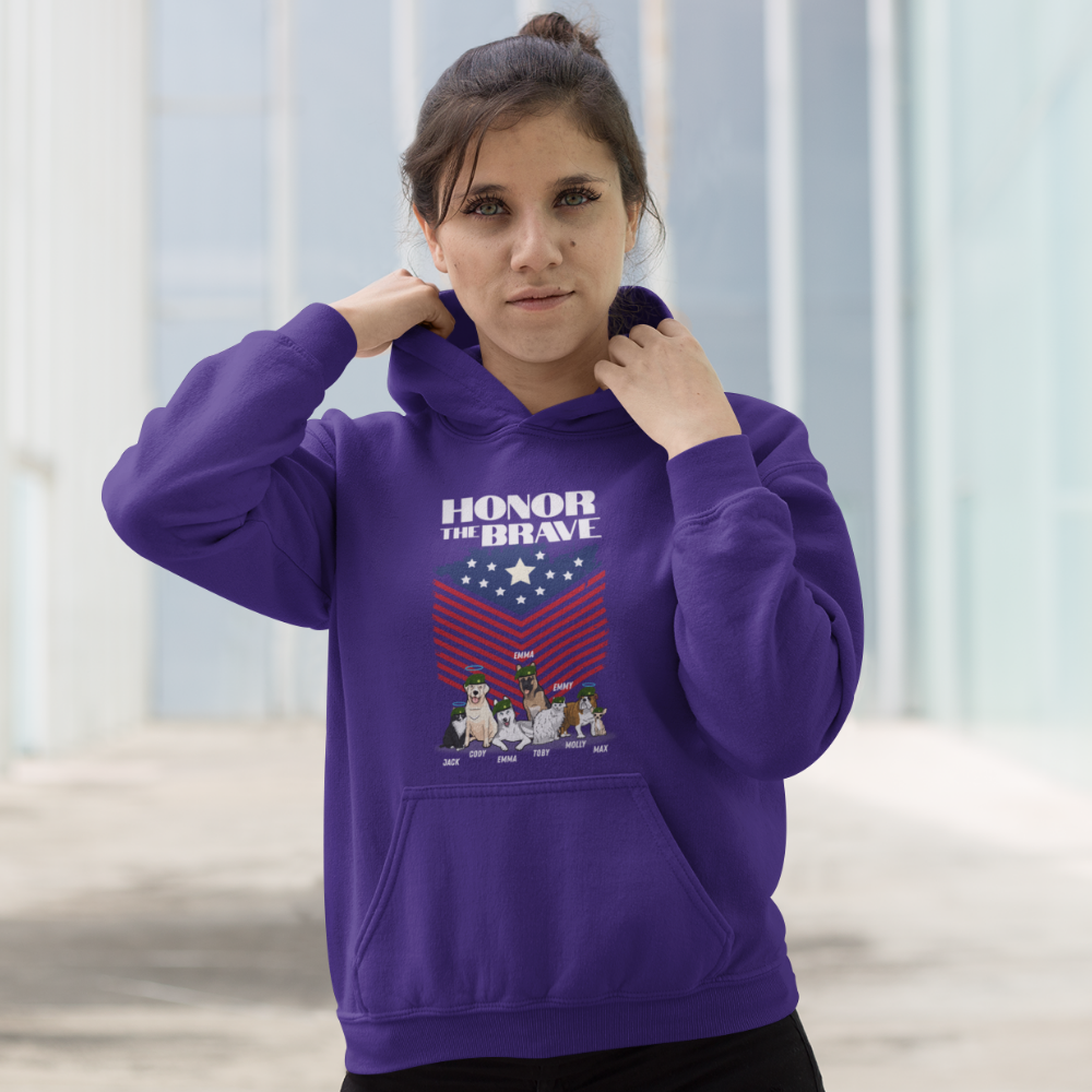 Honor The Brave Personalized Hoodie For Pet Lover