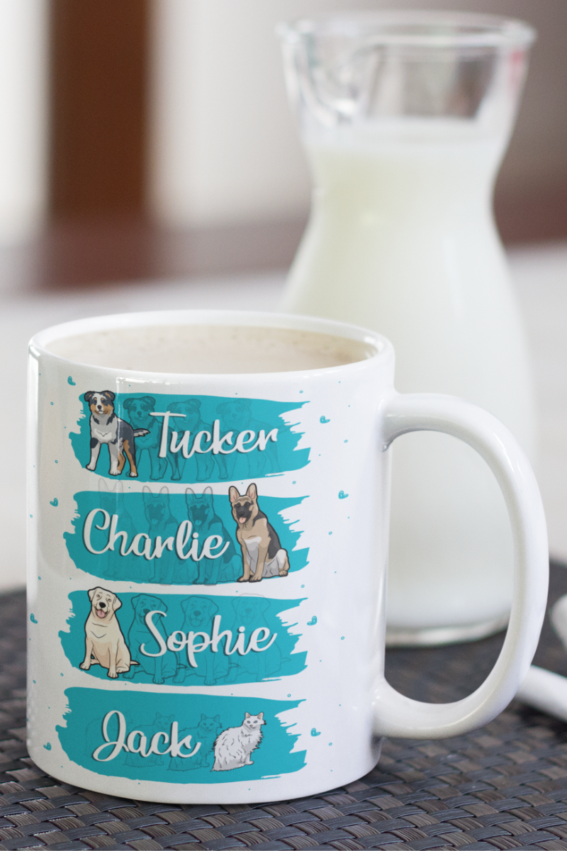 Personalized Paint Themed Mug For DogLover
