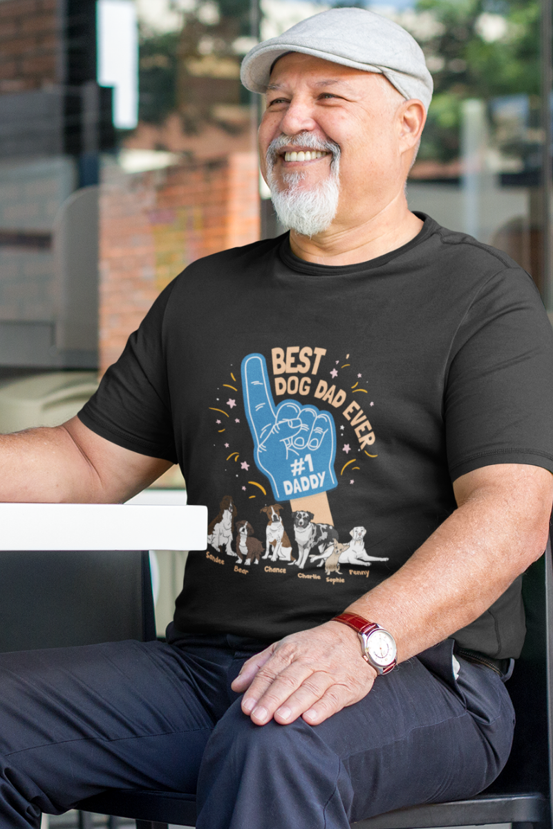 Best Dog Dad Ever Customized Tee