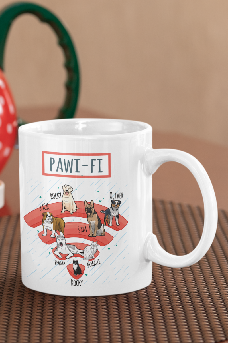 Pawi-Fi Customized Dog Lover Mug