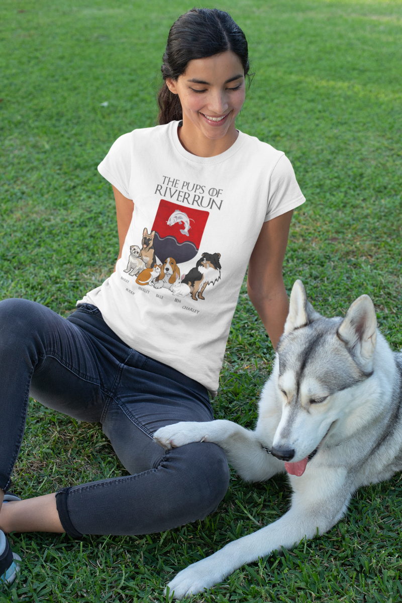 "The Pups Of River Run" Customized Tee For Pet lovers
