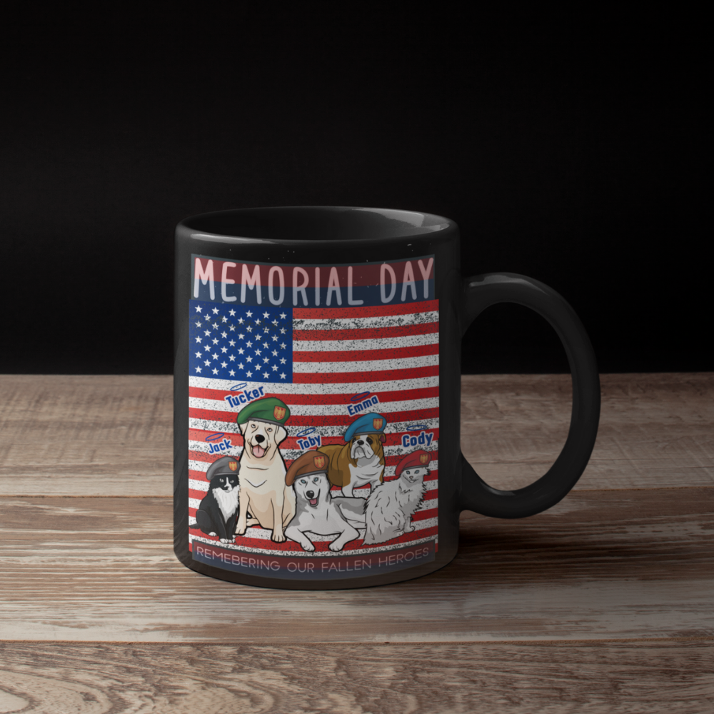 Customized Memorial Day Mug For Pet Lovers