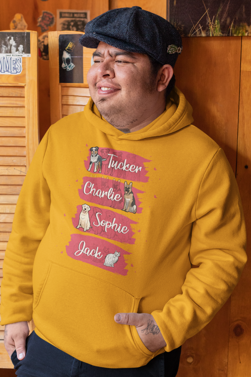 Personalized Paint Themed Hoodie For DogLover