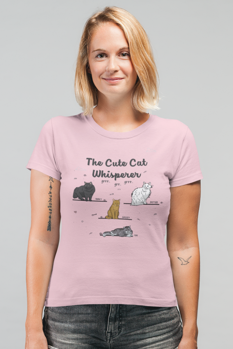 The Cute Cat Whisperer Personalized Tee