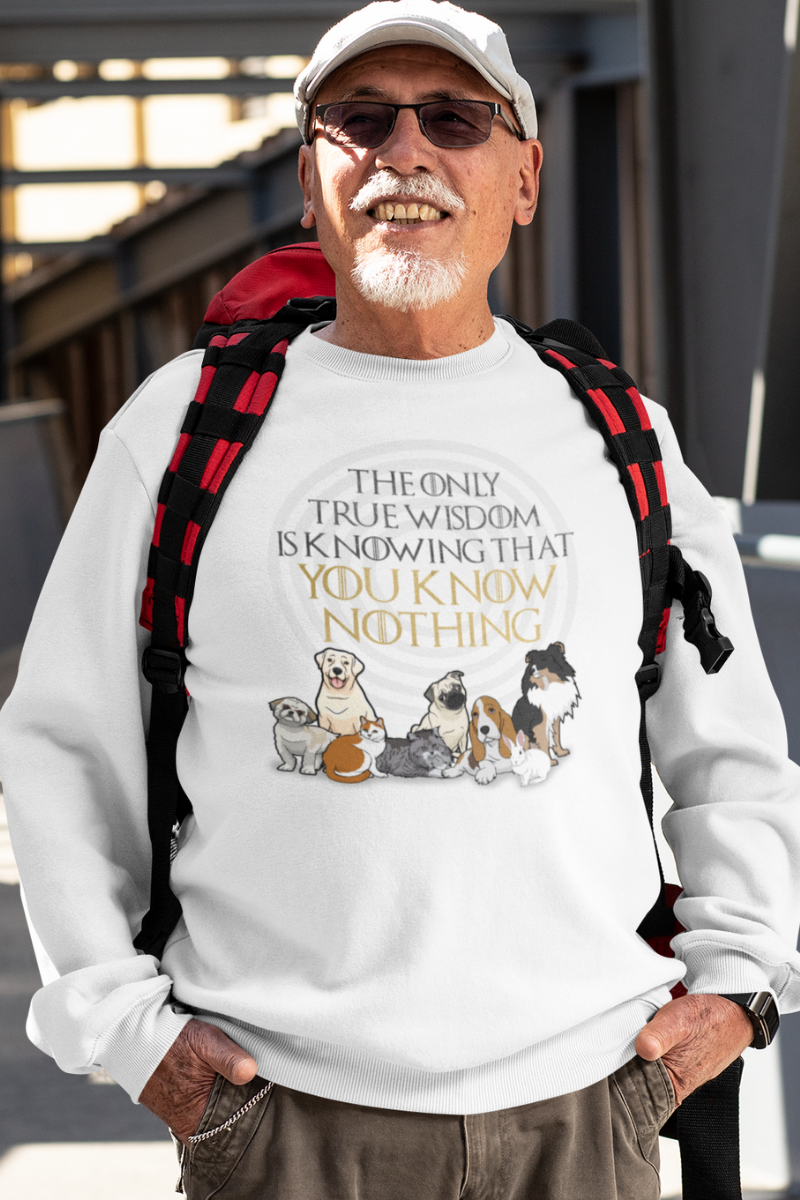 True Wisdom Is Knowing... Personalized Sweatshirt For Pet lovers