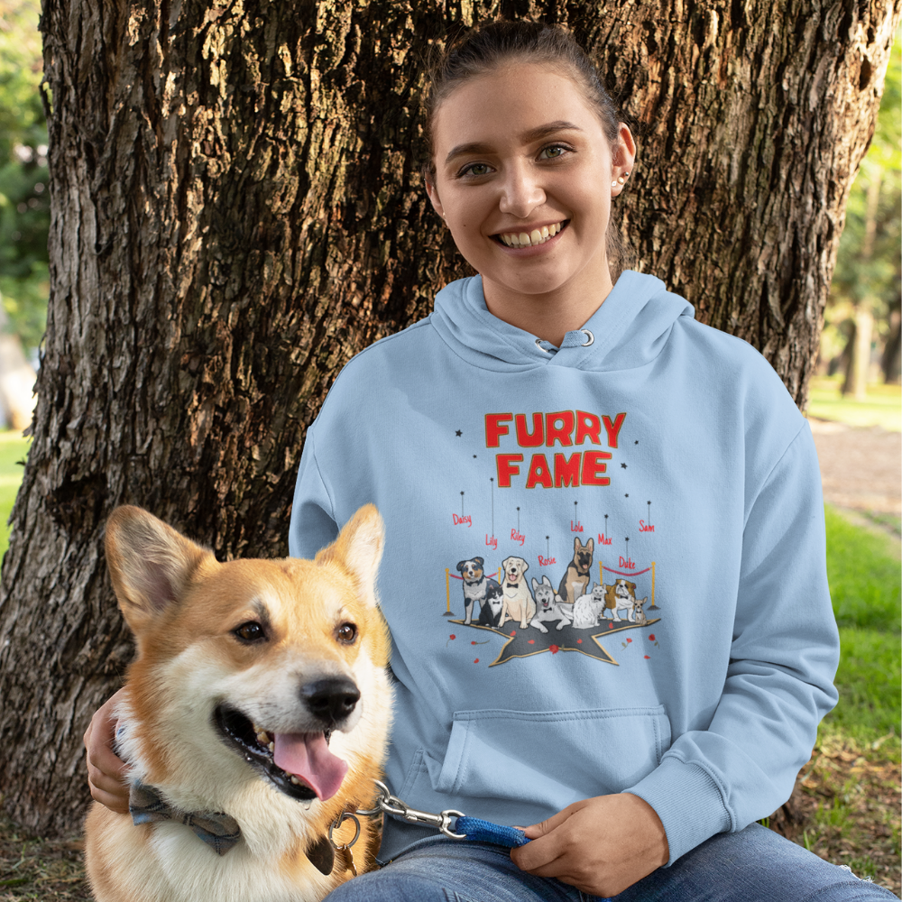 Furry Fame Personalized Hoodie For Dog Lover