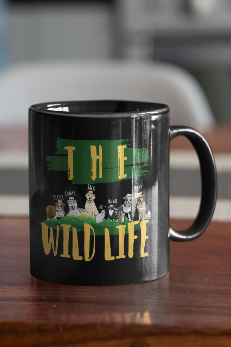 The Wild Life Personalized Dog Lover Mug